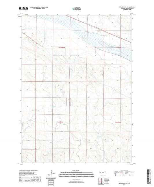 Broadwater SW Nebraska US Topo Map Image