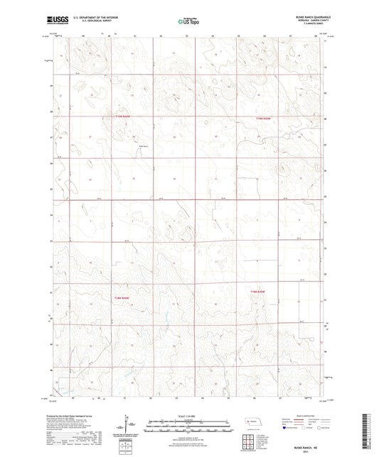 Buske Ranch Nebraska US Topo Map Image