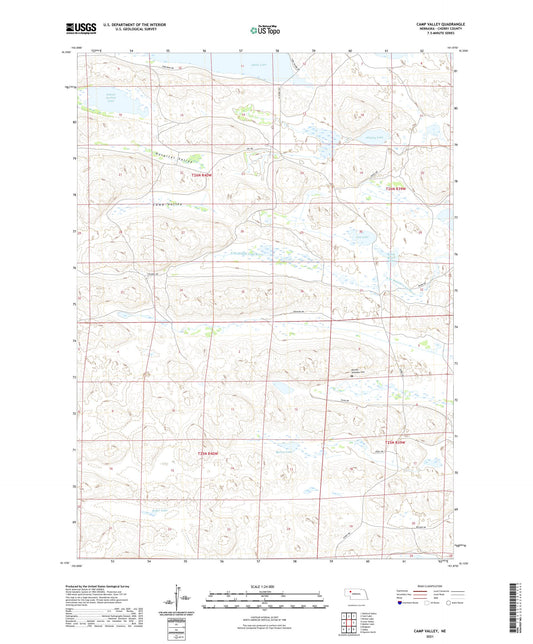 Camp Valley Nebraska US Topo Map Image