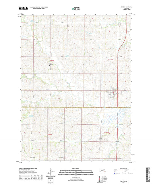 Ceresco Nebraska US Topo Map Image