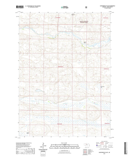 Chesterfield Flats Nebraska US Topo Map Image