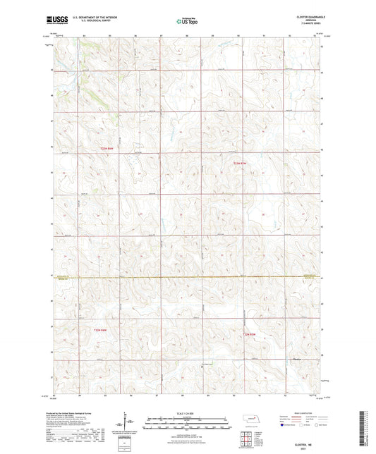 Closter Nebraska US Topo Map Image