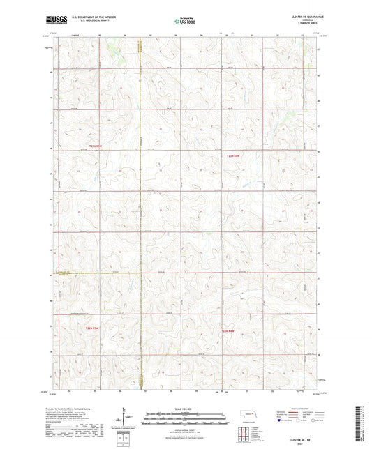 Closter NE Nebraska US Topo Map Image