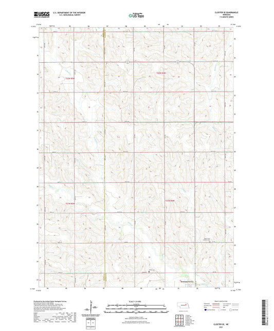 Closter SE Nebraska US Topo Map Image