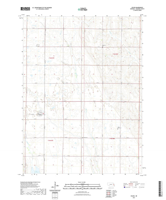 Colon Nebraska US Topo Map Image