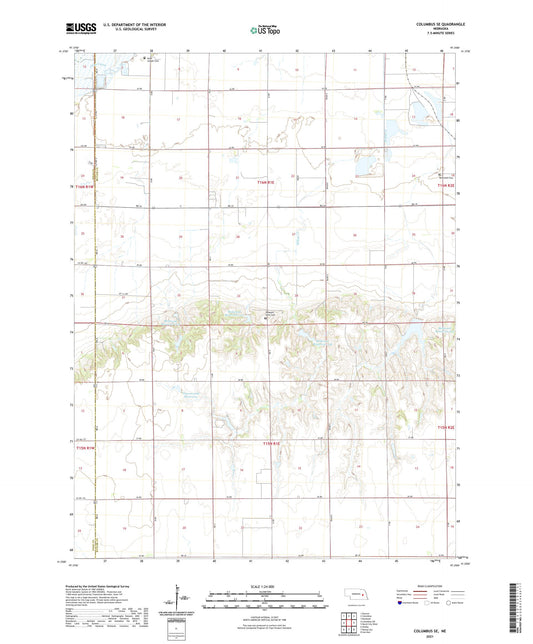 Columbus SE Nebraska US Topo Map Image