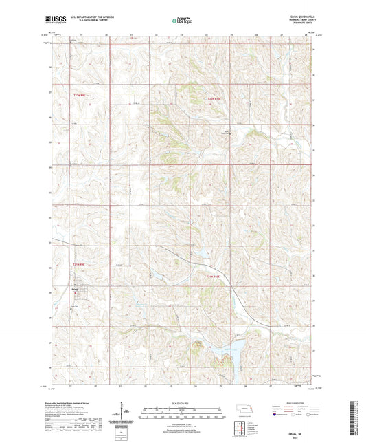 Craig Nebraska US Topo Map Image