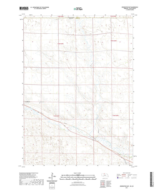 Crookston East Nebraska US Topo Map Image