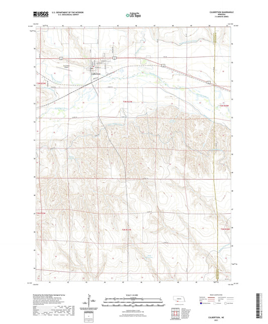 Culbertson Nebraska US Topo Map Image