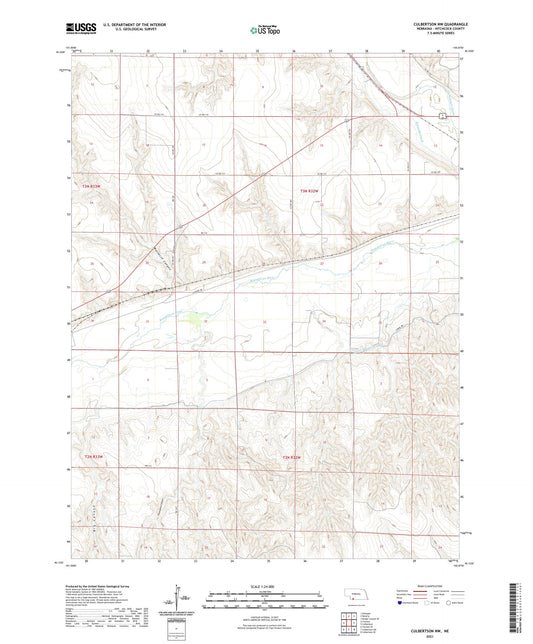 Culbertson NW Nebraska US Topo Map Image