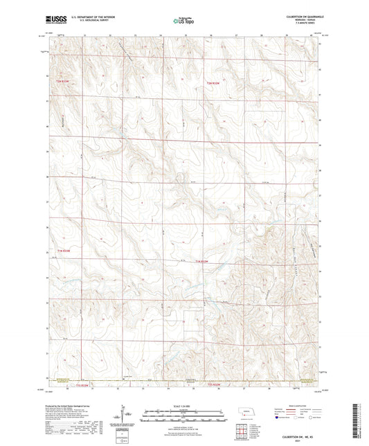Culbertson SW Nebraska US Topo Map Image