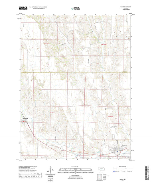 Curtis Nebraska US Topo Map Image