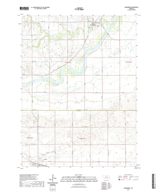 Dannebrog Nebraska US Topo Map Image
