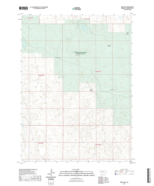 Deer Lake Nebraska US Topo Map Image