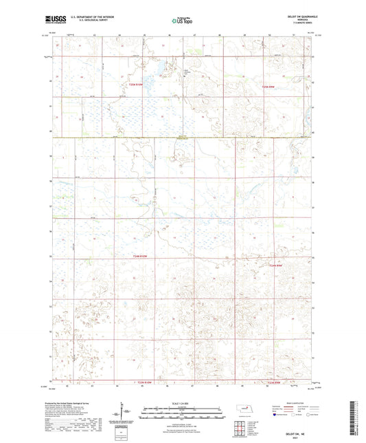 Deloit SW Nebraska US Topo Map Image