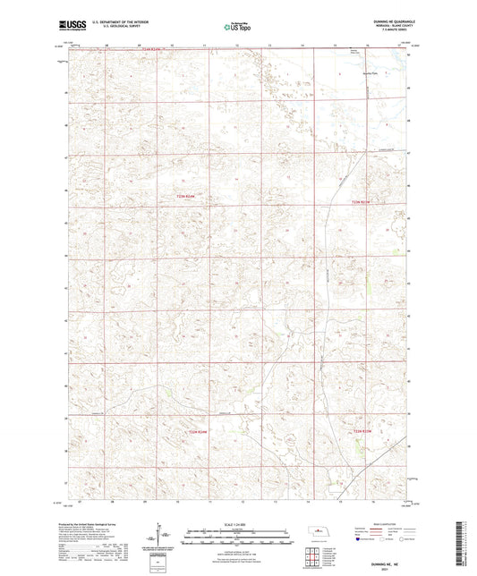 Dunning NE Nebraska US Topo Map Image