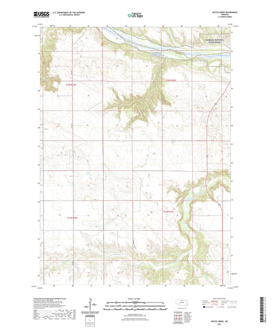 Dutch Creek Nebraska US Topo Map Image