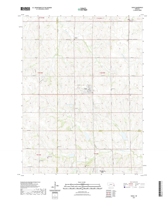 Eagle Nebraska US Topo Map Image