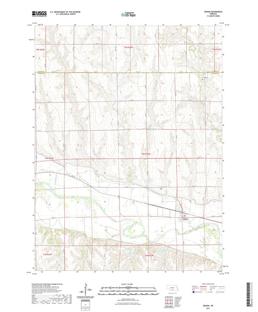 Edison Nebraska US Topo Map Image