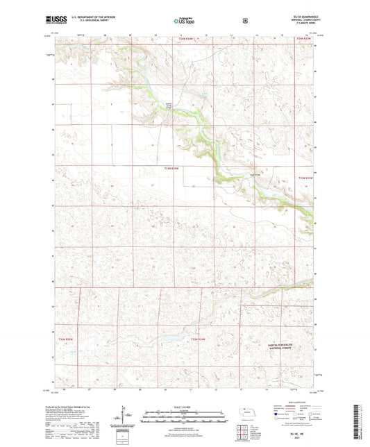 Eli SE Nebraska US Topo Map Image