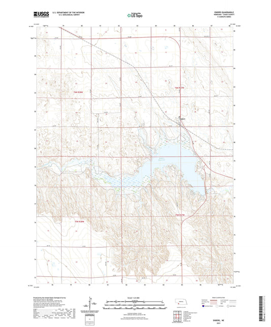 Enders Nebraska US Topo Map Image