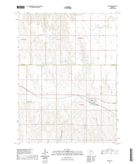 Eustis Nebraska US Topo Map Image
