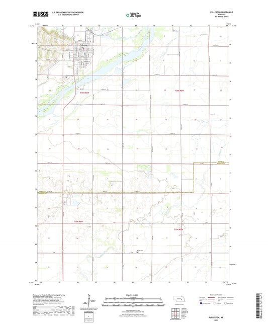 Fullerton Nebraska US Topo Map Image