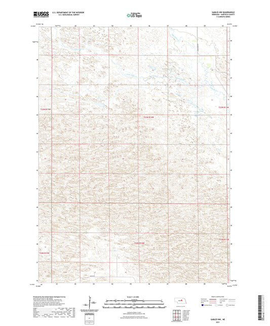 Gables NW Nebraska US Topo Map Image