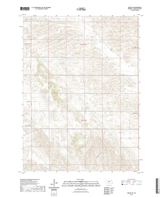Gables SW Nebraska US Topo Map Image