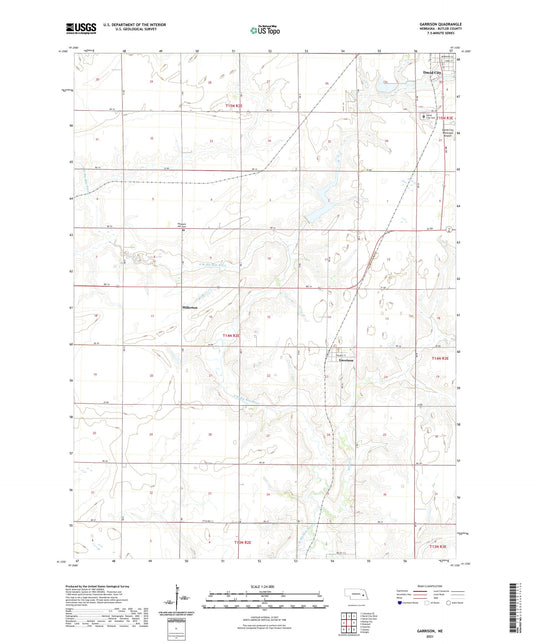 Garrison Nebraska US Topo Map Image