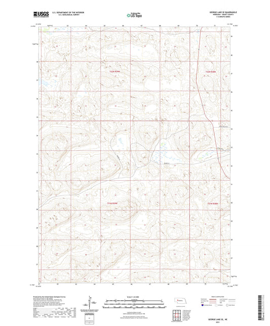 George Lake SE Nebraska US Topo Map Image