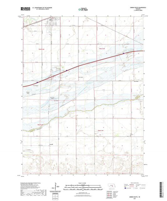 Gibbon South Nebraska US Topo Map Image