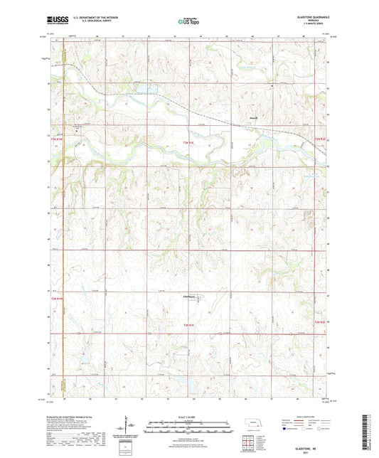Gladstone Nebraska US Topo Map Image