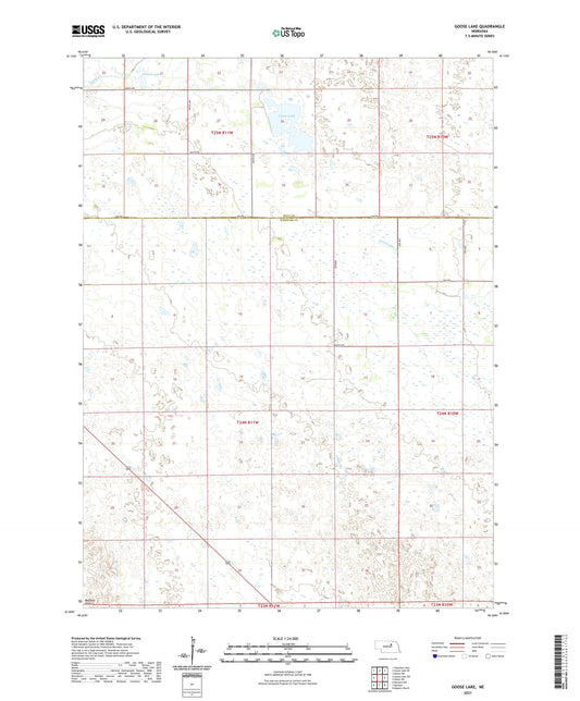Goose Lake Nebraska US Topo Map Image