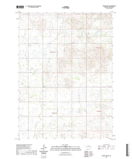 Goose Lake NE Nebraska US Topo Map Image