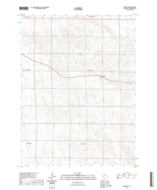 Grainton Nebraska US Topo Map Image