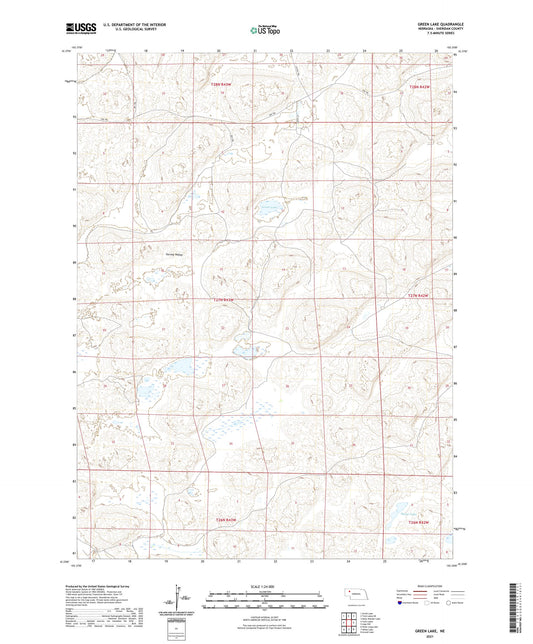 Green Lake Nebraska US Topo Map Image