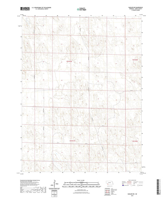 Haigler NW Nebraska US Topo Map Image