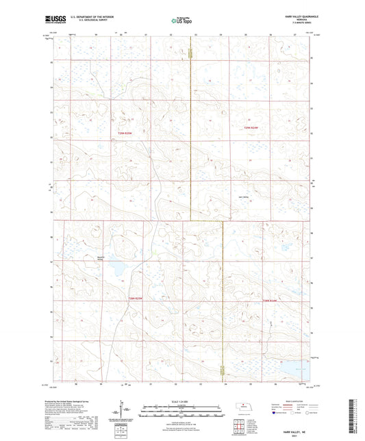 Harr Valley Nebraska US Topo Map Image