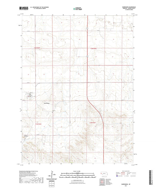 Harrisburg Nebraska US Topo Map Image
