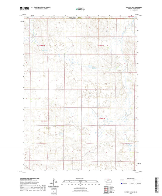 Hayford Lake Nebraska US Topo Map Image
