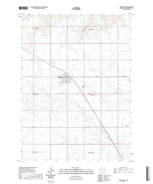 Hemingford Nebraska US Topo Map Image