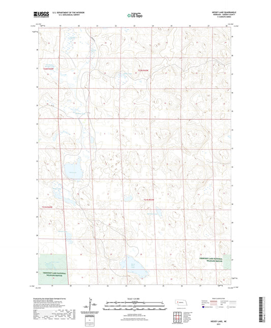 Hessey Lake Nebraska US Topo Map Image