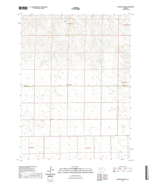Horsehead Ranch Nebraska US Topo Map Image