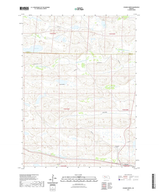 Hyannis North Nebraska US Topo Map Image