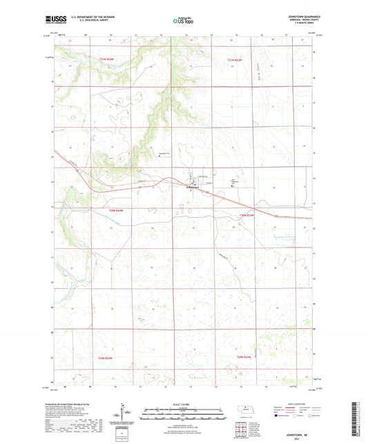 Johnstown Nebraska US Topo Map Image