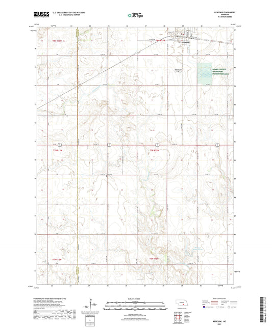 Kenesaw Nebraska US Topo Map Image