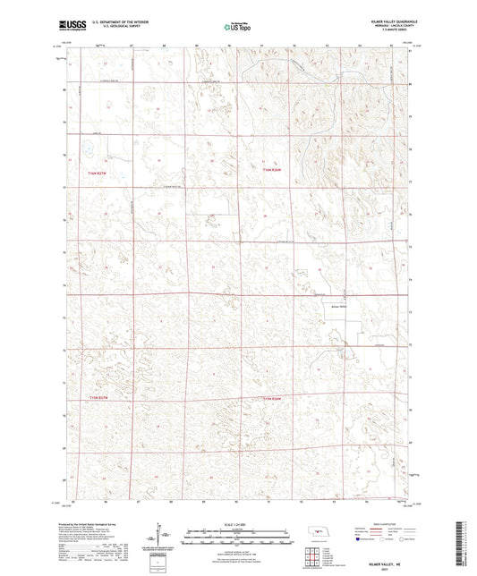 Kilmer Valley Nebraska US Topo Map Image