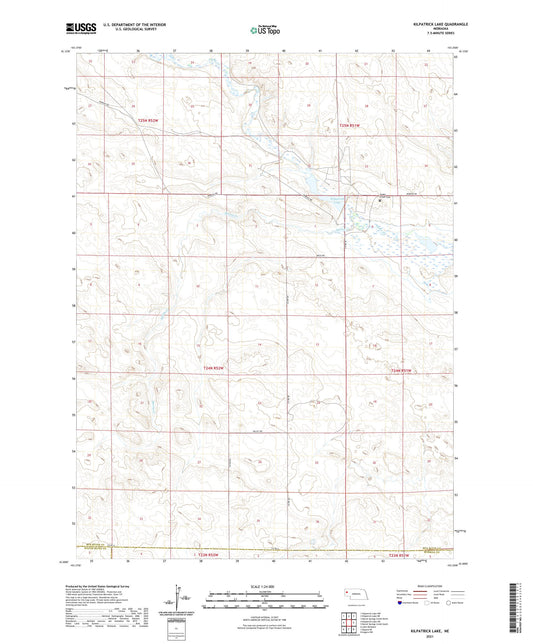Kilpatrick Lake Nebraska US Topo Map Image
