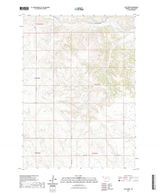Kyle Creek Nebraska US Topo Map Image